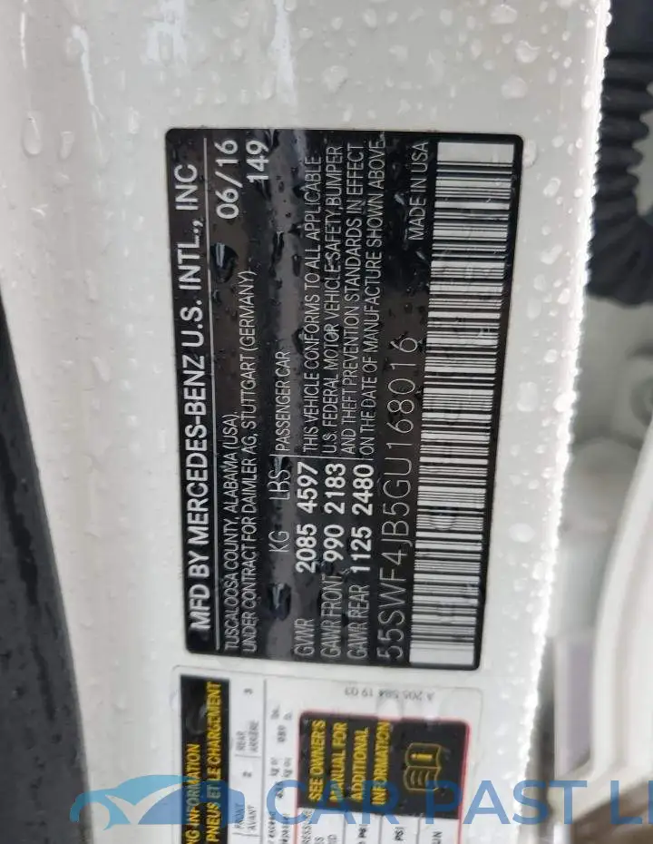 55SWF4JB5GU168016# 12