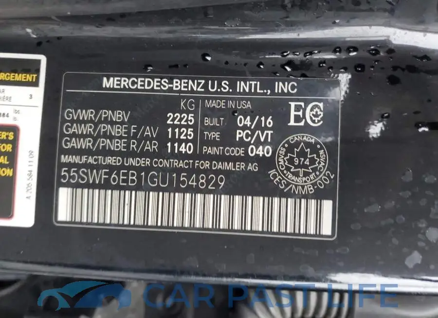 55SWF6EB1GU154829# 12