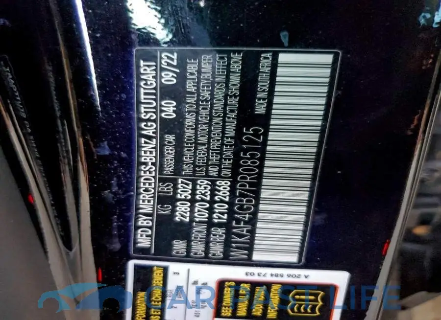 W1KAF4GB7PR085125# 13