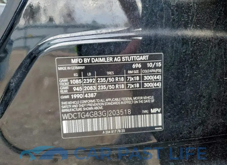 WDCTG4GB3GJ203518# 12