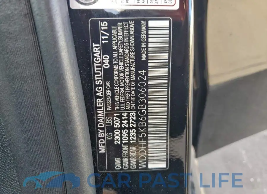 WDDHF5KB6GB306024# 12