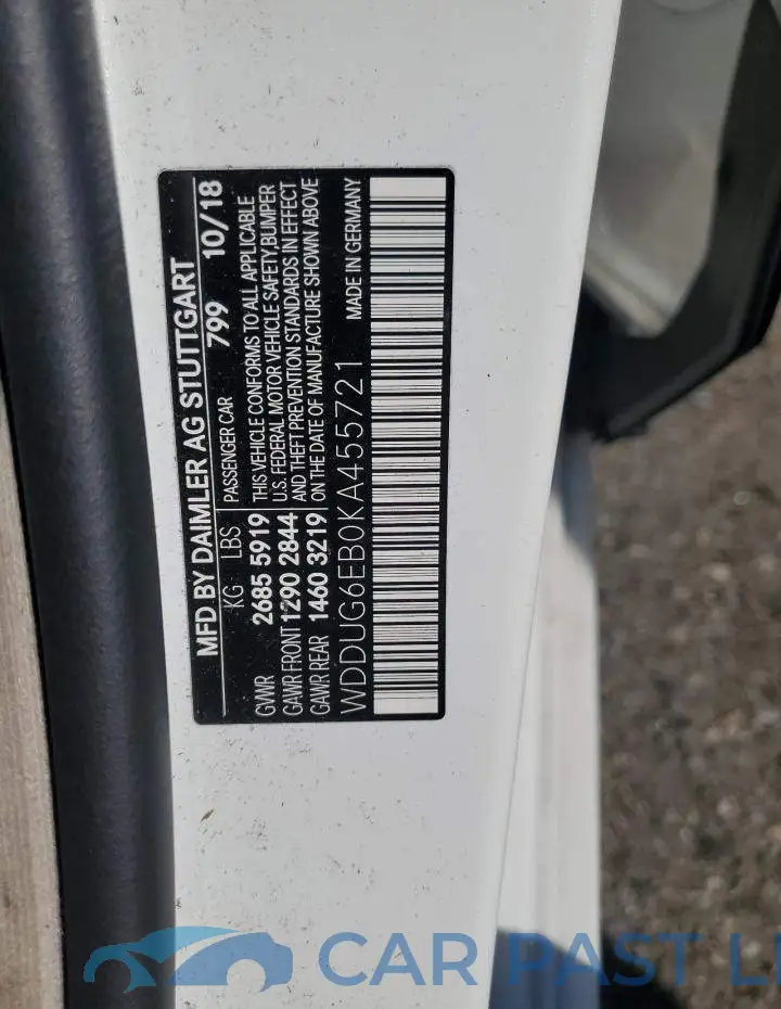 WDDUG6EB0KA455721# 13