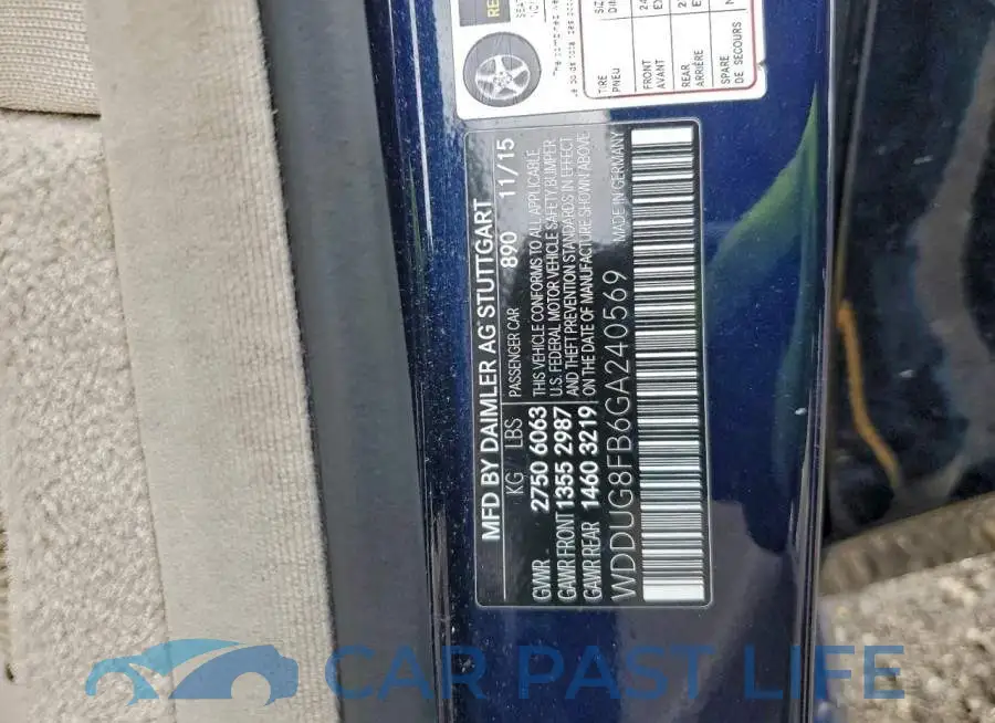WDDUG8FB6GA240569# 12