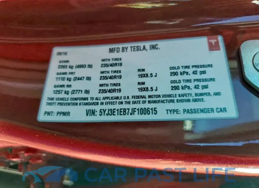 5YJ3E1EB7JF100615# 12