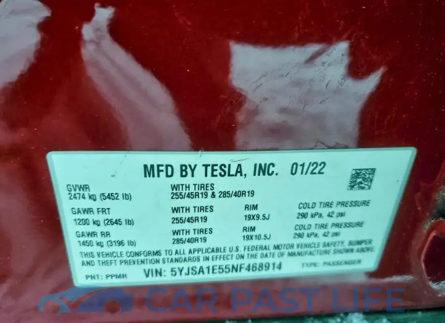 5YJSA1E55NF468914# 12
