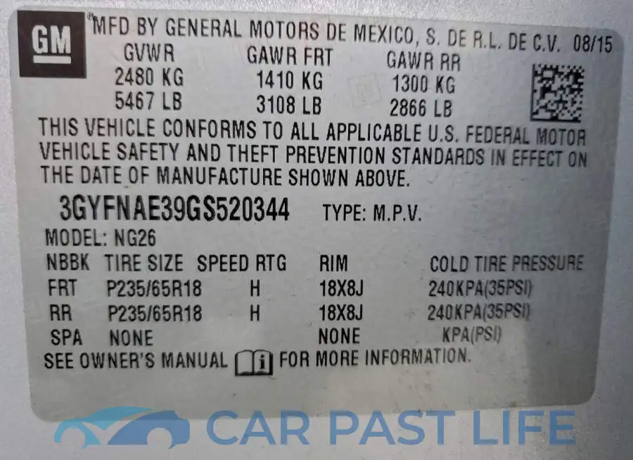 3GYFNAE39GS520344# 13