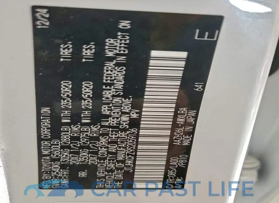 JTJHKCFZ9S2059136# 14