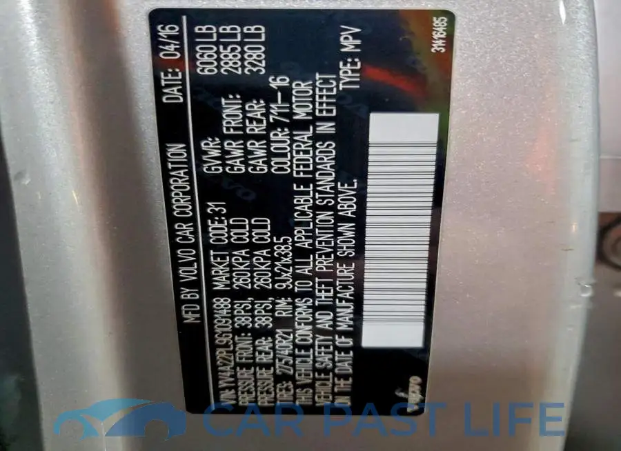 YV4A22PL9G1091488# 14