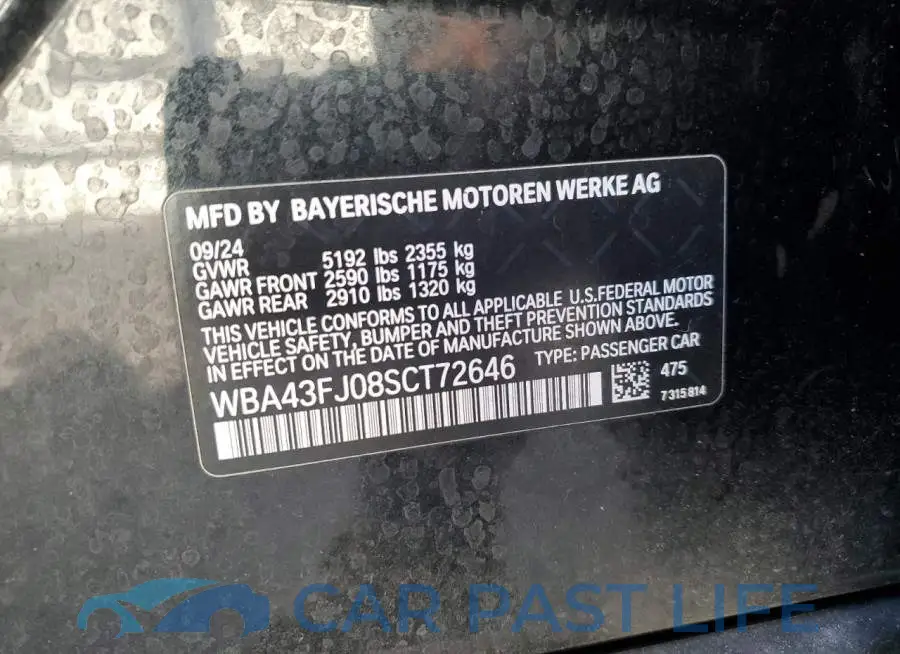 WBA43FJ08SCT72646# 12