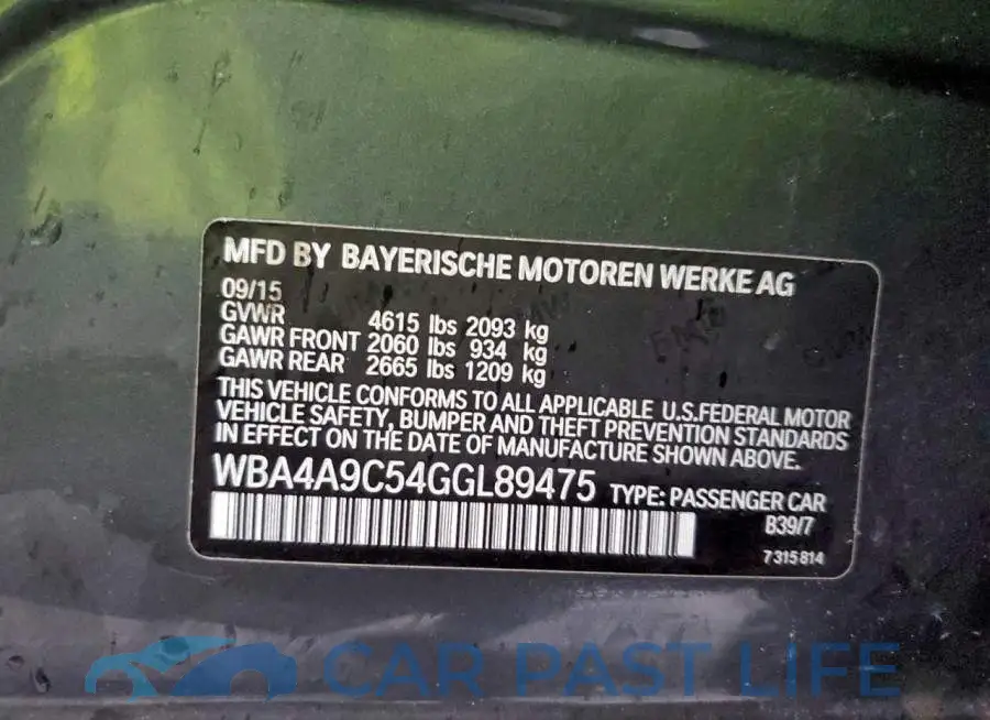 WBA4A9C54GGL89475# 12
