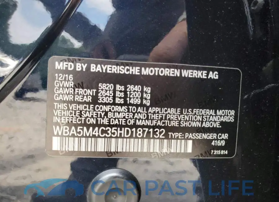 WBA5M4C35HD187132# 13