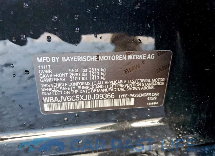 WBAJV6C5XJBJ99366# 12
