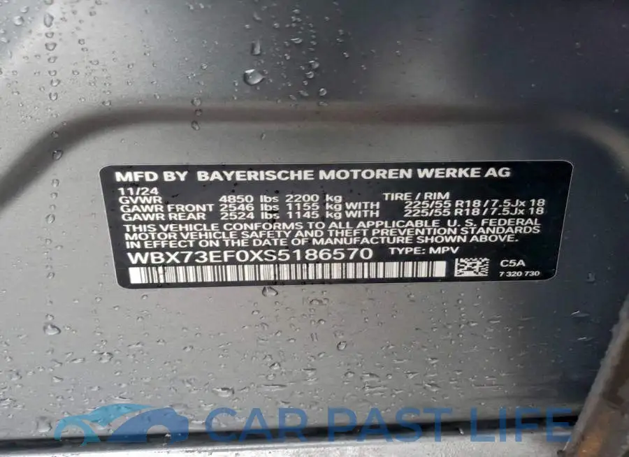 WBX73EF0XS5186570# 13