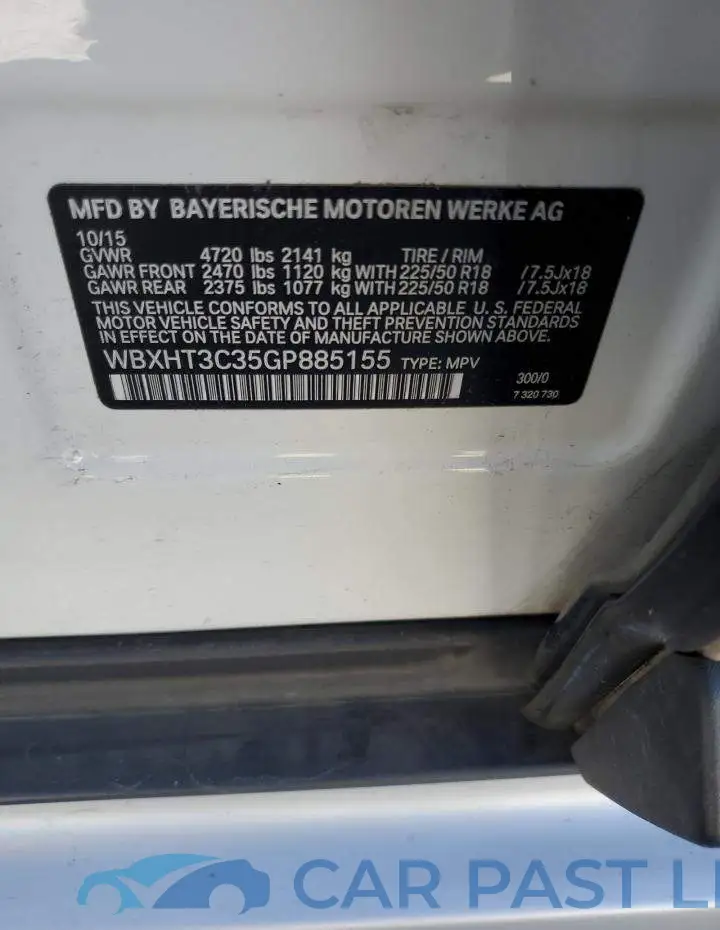 WBXHT3C35GP885155# 12