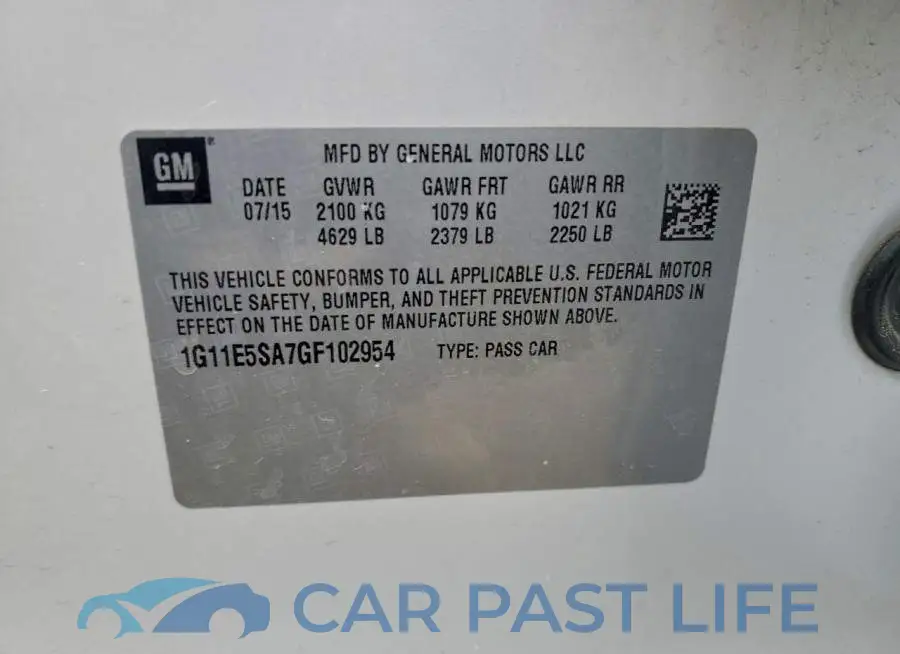 1G11E5SA7GF102954# 12