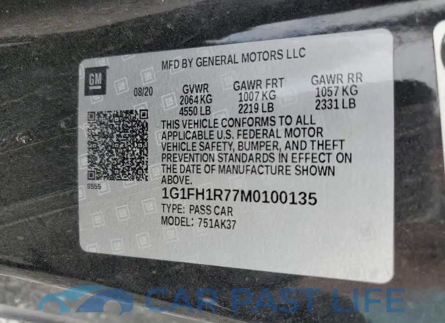 1G1FH1R77M0100135# 12