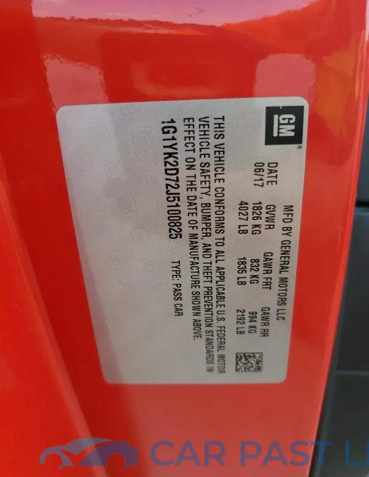 1G1YK2D72J5100825# 13