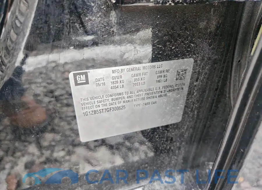 1G1ZB5ST7GF300625# 12