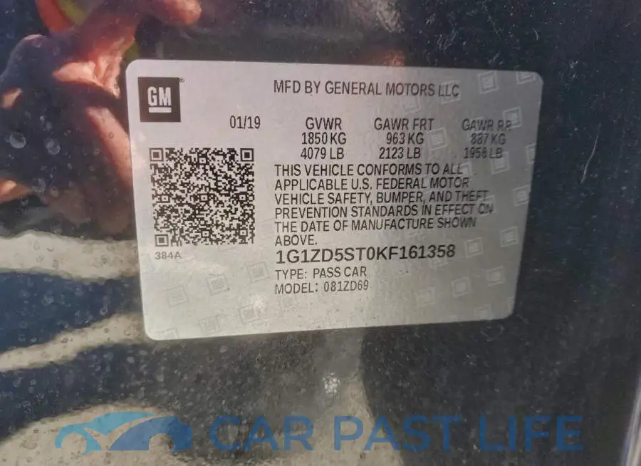 1G1ZD5ST0KF161358# 12