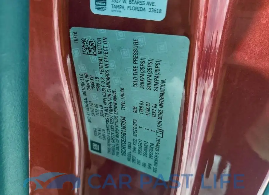 1GCHTCE35G1387034# 12