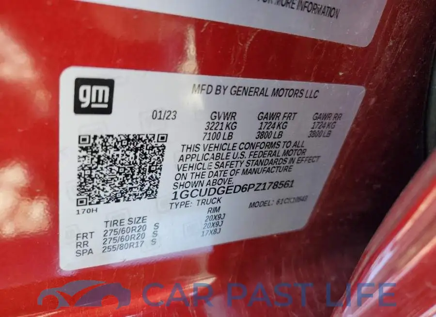 1GCUDGED6PZ178561# 12
