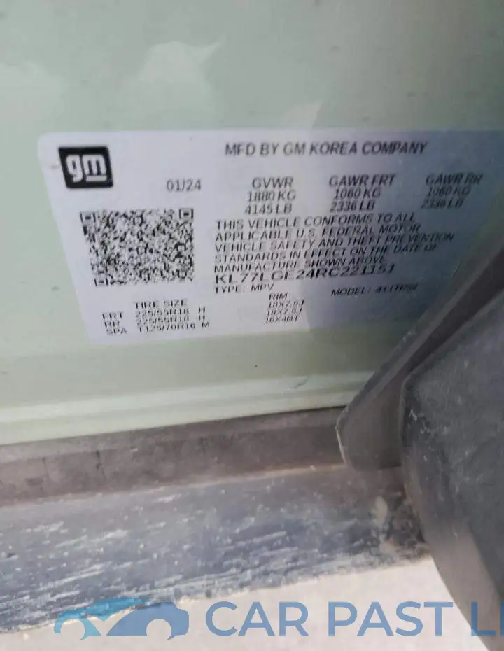 KL77LGE24RC221151# 12