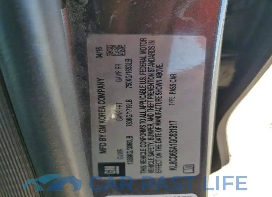 KL8CD6SA1GC631917# 14