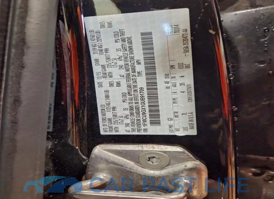 1FMCU9GX1GUB91709# 13