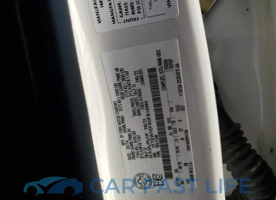 1FTEW1EF4GFB15960# 12