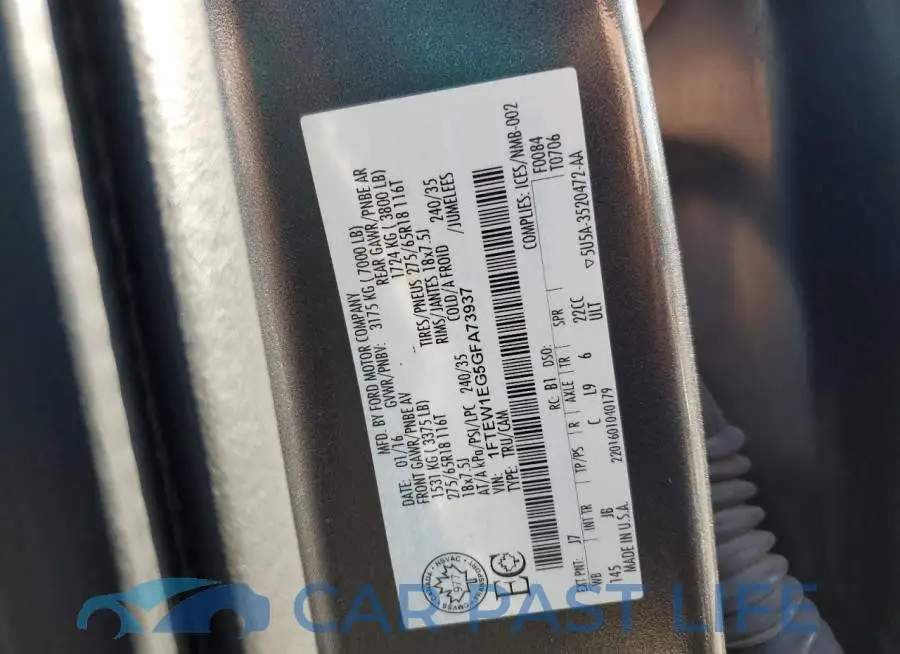 1FTEW1EG5GFA73937# 12
