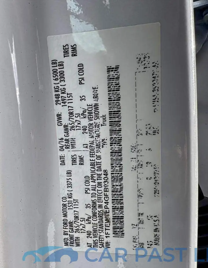 1FTEW1EP4GFB93048# 11