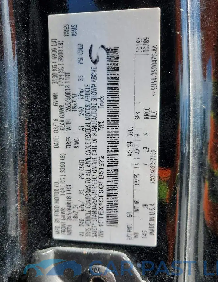 1FTEX1CF9GFB51272# 13