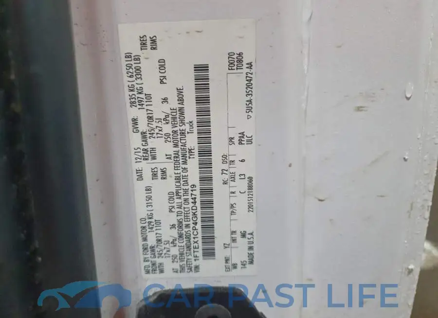 1FTEX1CP4GKD44719# 12