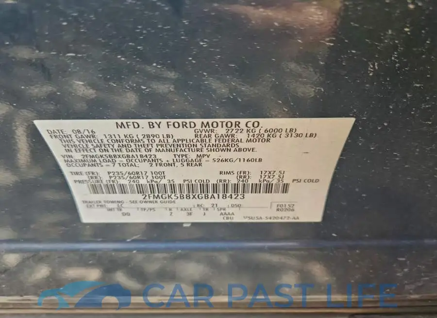 2FMGK5B8XGBA18423# 13