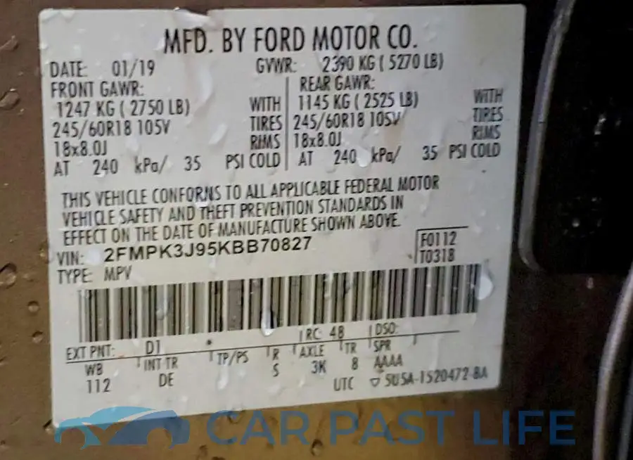2FMPK3J95KBB70827# 13