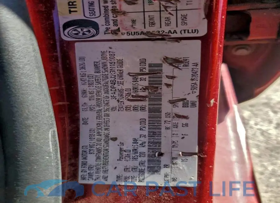 3FADP4BJ2GM151087# 12