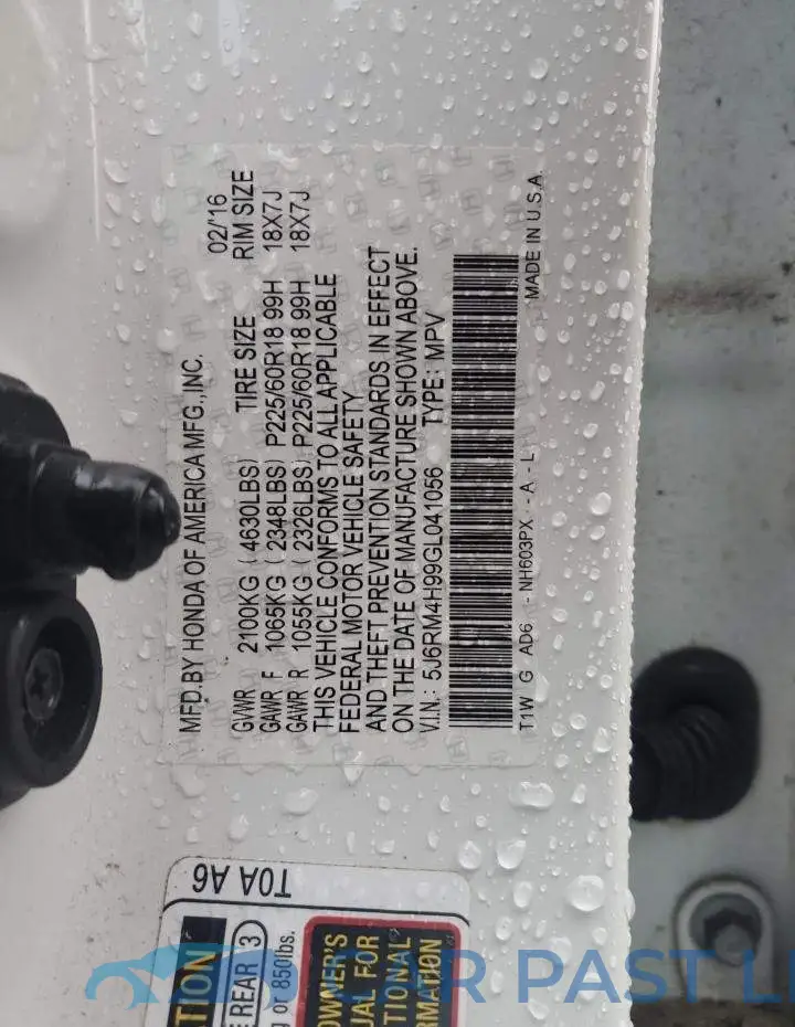5J6RM4H99GL041056# 14