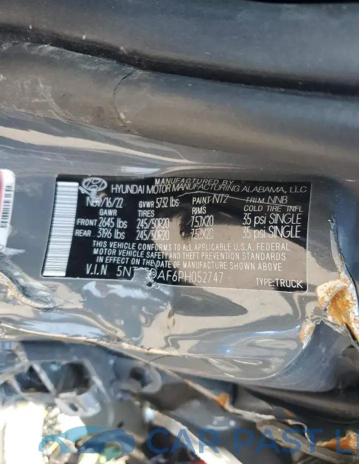 5NTJEDAF6PH052747# 12