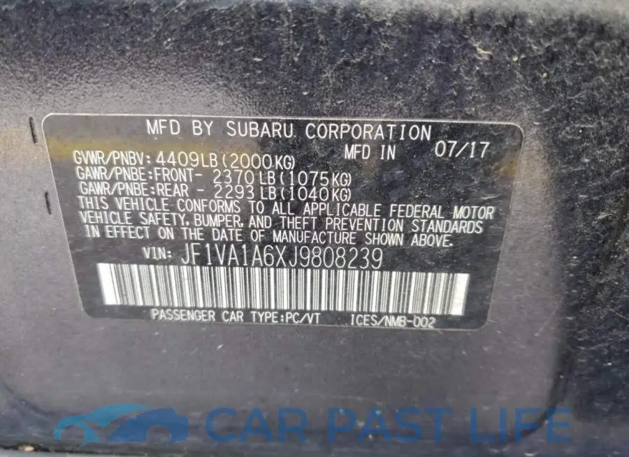 JF1VA1A6XJ9808239# 13