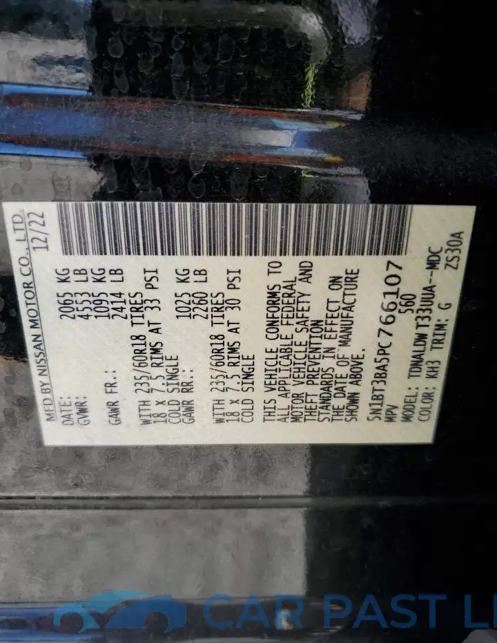 5N1BT3BA5PC766107# 13