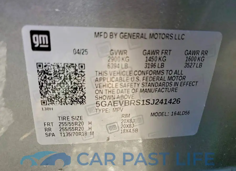 5GAEVBRS1SJ241426# 14