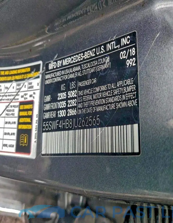 55SWF4HB8JU262565# 12