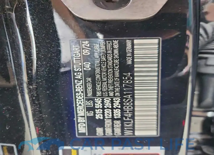 W1KLF4HB8SA117854# 12