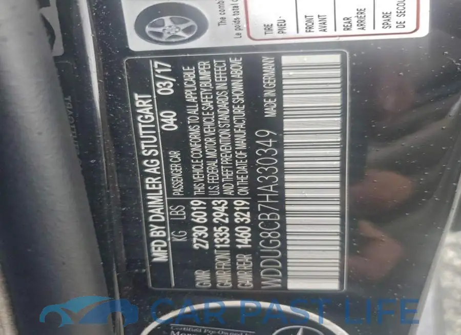 WDDUG8CB7HA330349# 12