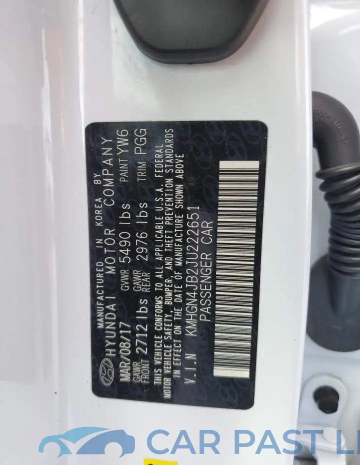 KMHGN4JB2JU222651# 12