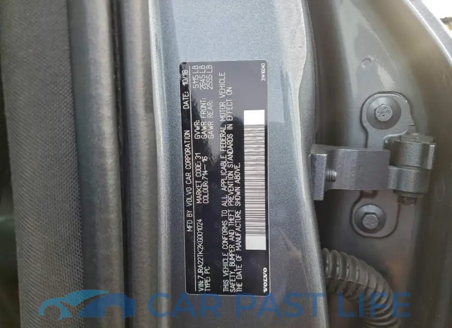 7JRA22TK2KG001024# 12