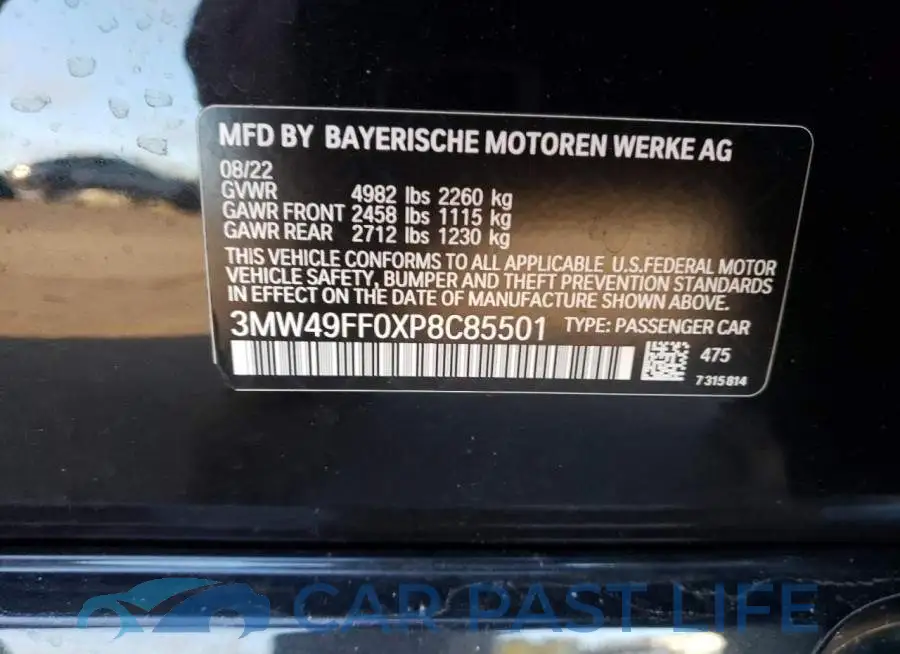 3MW49FF0XP8C85501# 12
