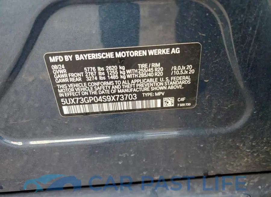 5UX73GP04S9X73703# 13