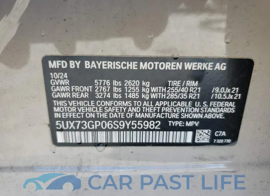 5UX73GP06S9Y55982# 12