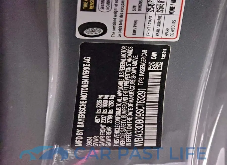 WBA33DB09SCT63291# 12